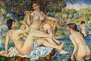 Pierre-Auguste Renoir The Large Bathers, oil painting artist